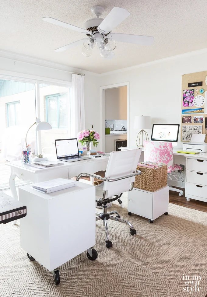 How to decorate and organize a craft room.