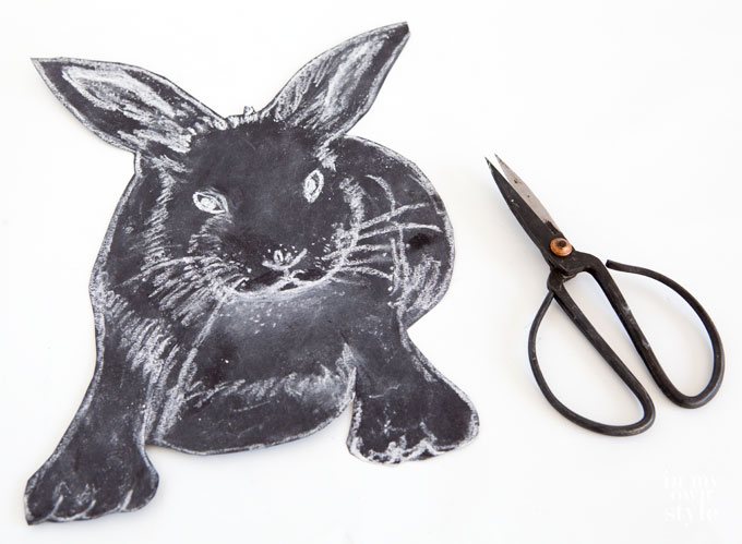 Chalkboard rabbit
