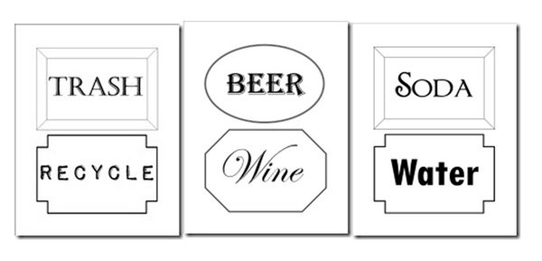 Free-Printable-Party-labels-for-Trash-Recycling-Beer-Wine-Soda-and-water