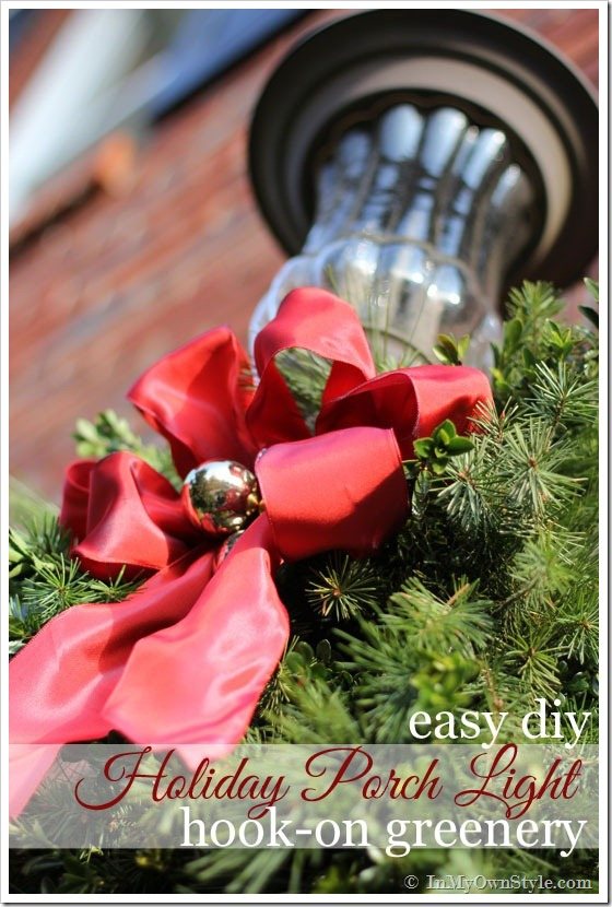 Christmas-Outdoor-Decorating Ideas for light fixtures