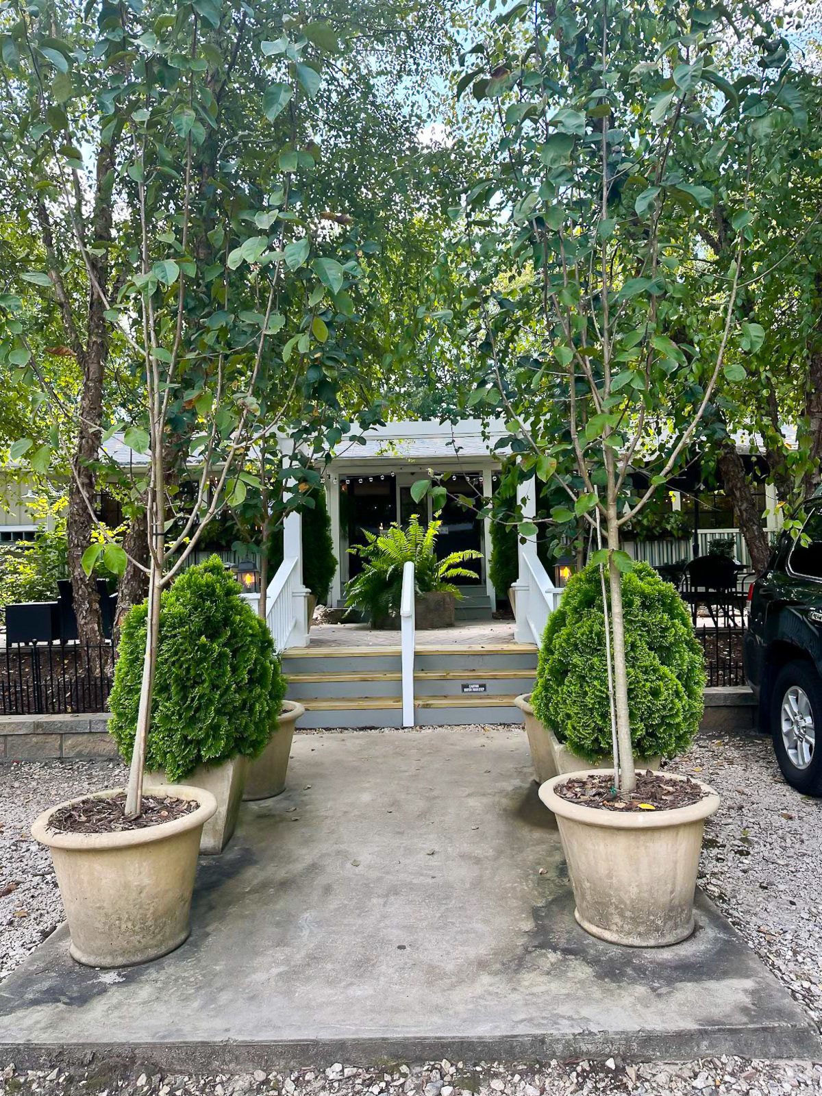 The Garden Cafe in York SC entranceway