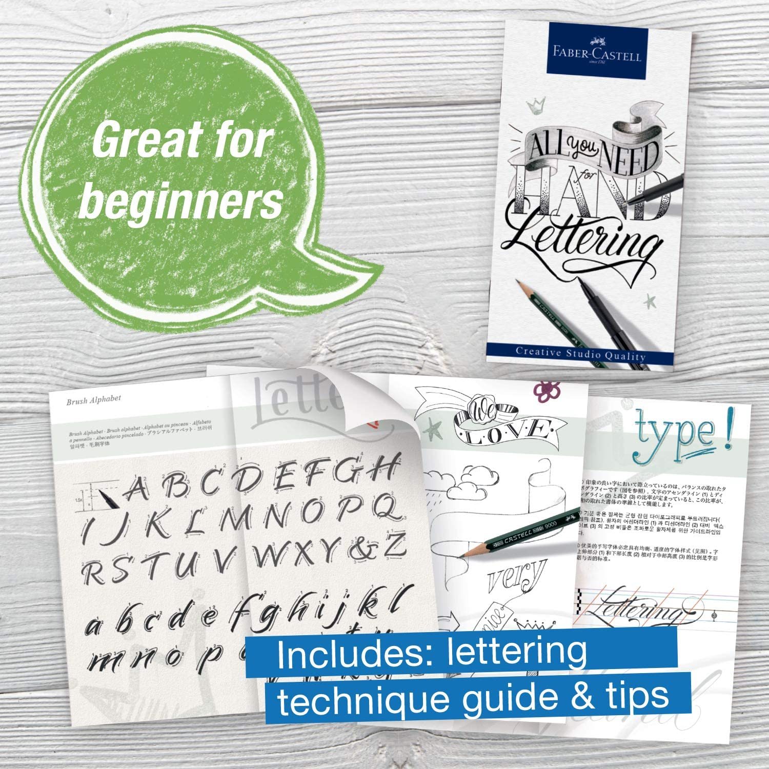 hand lettering set for beginners