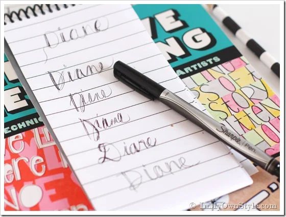 Pretty handwriting samples