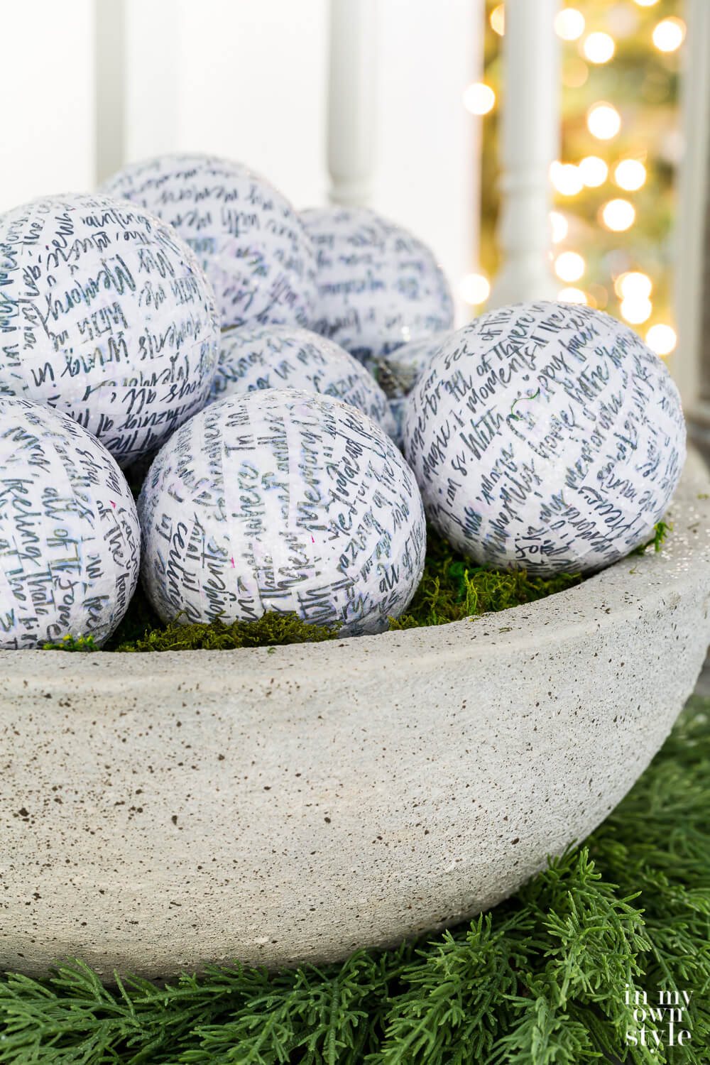 DIY Decoupage Christmas Ornaments