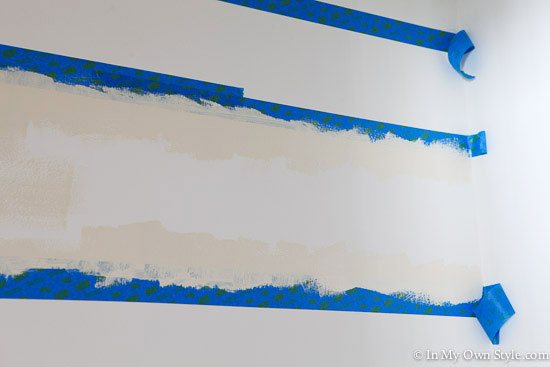 How-to-paint-horizontal-stripes on a wall