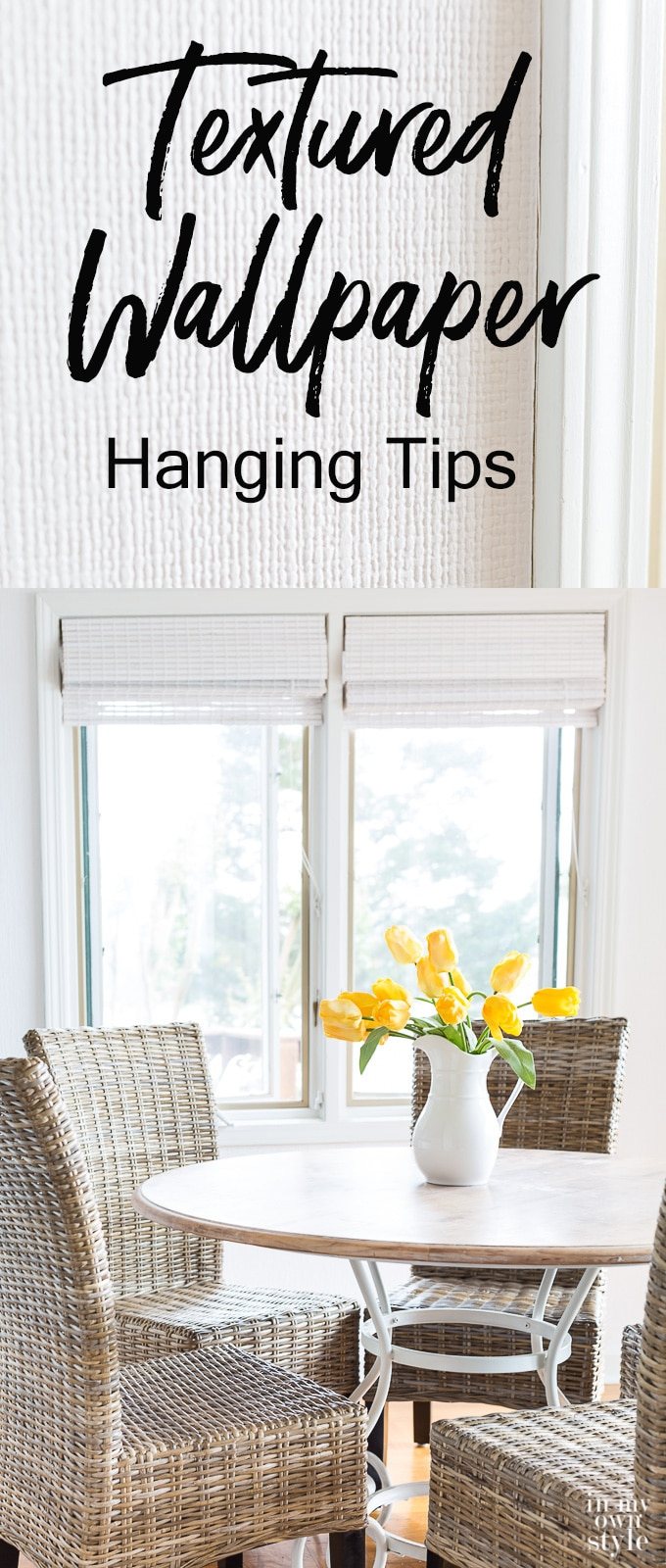 Add interest to a room's decor by using a textured wallpaper called Anaglypta. Interior decorating idea that an easy way to disguise wall surface imperfections. Wallcovering tips and tricks for paper hanging success.