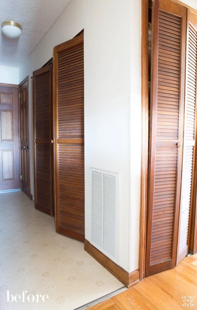 Dark Hallway Makeover Reveal