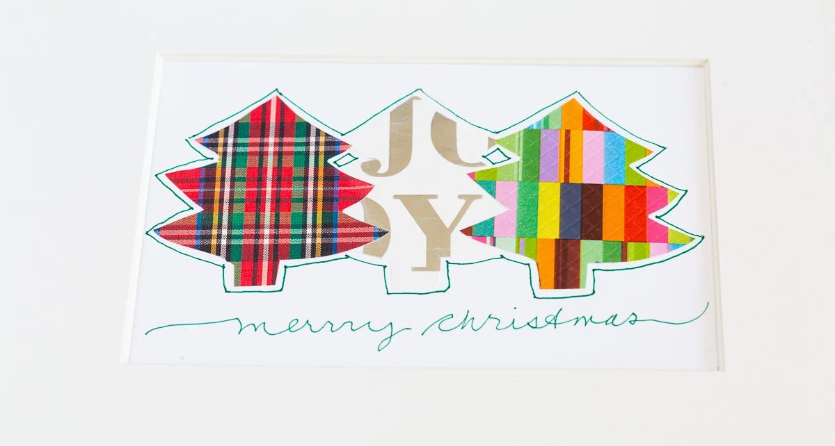Frame the card to use as holiday wall art.