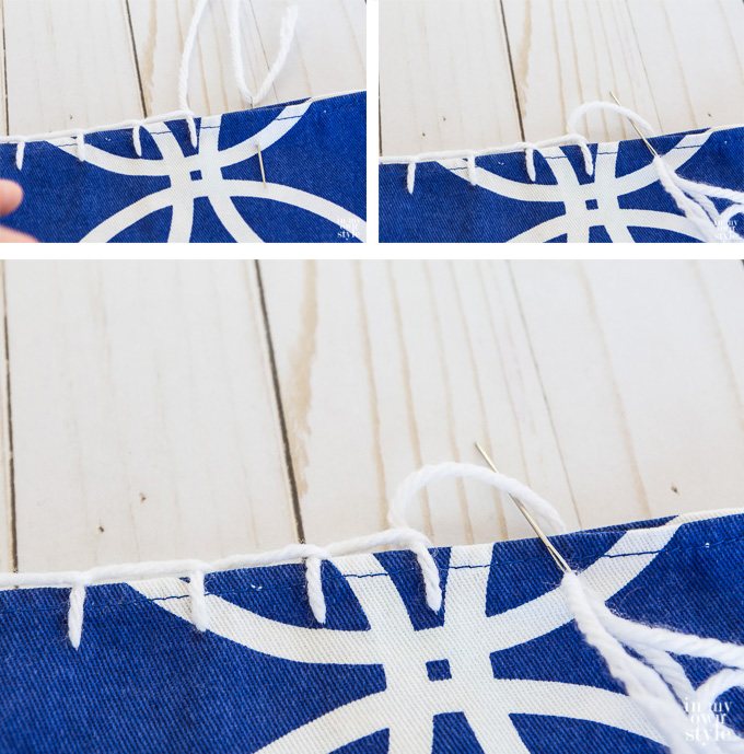 How-to-sew-two-napkins-to-make-pillow