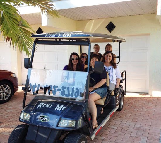Anna-Maria-Island-Golf-Cart Rental with vacation home