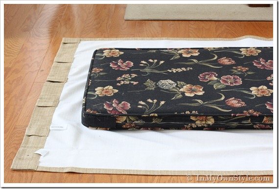 Banquette Cushion Cover Tutorial