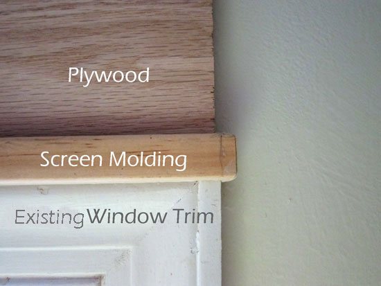 Add molding to window