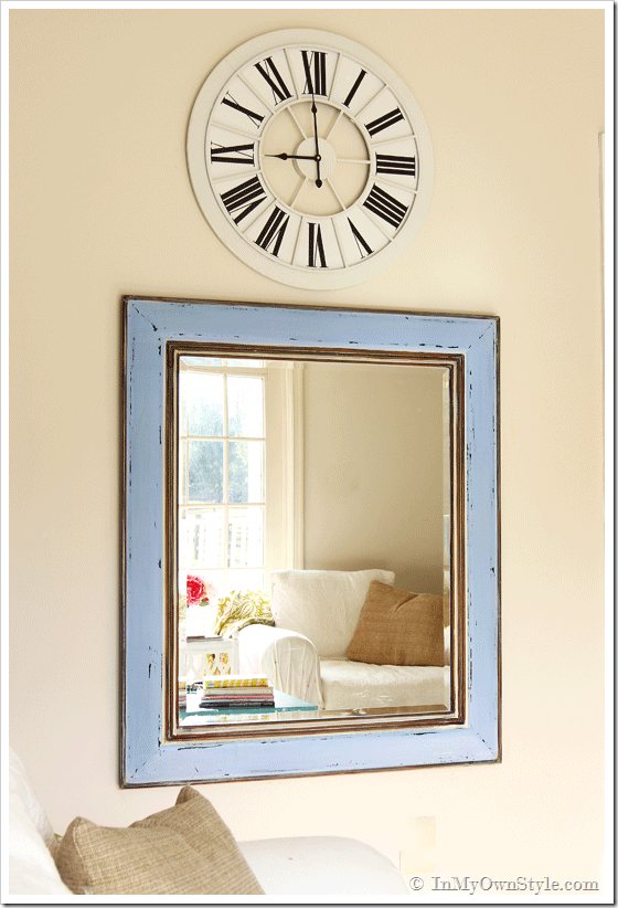 Before & After Mirror Makeover Using Glaze