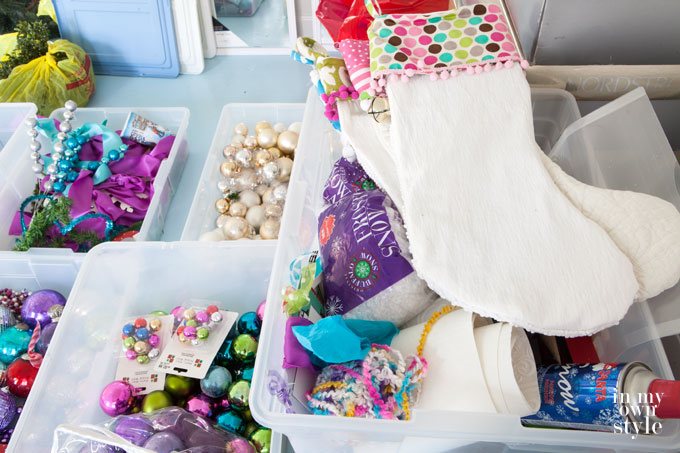 storage ideas for holiday decorations