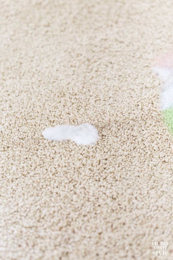 Removing carpet stain trick