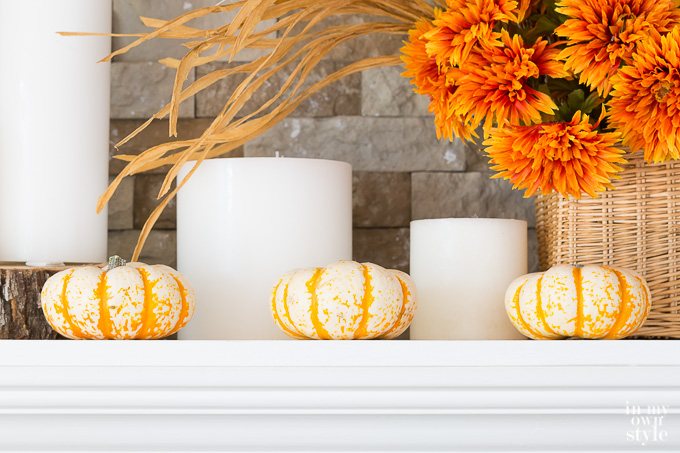 Fall home decor ideas for mantels