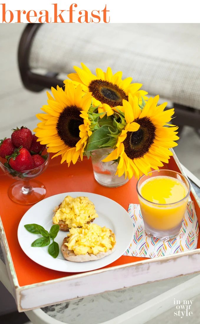 Breakfast dining ideas for eating outside