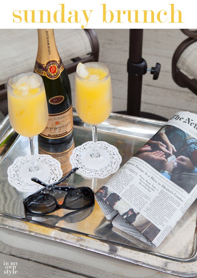 Sunday brunch alfresco ideas