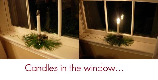 Holiday Candleglow In The Windows