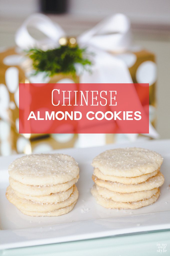 Chinese Almond Cookie Recipe . These are not only delish, but so easy to make. Better make a double batch because once they are made... they will be consumed fast. They also make a great hostess gift when place in a pretty box tied with a ribbon. | Oducu