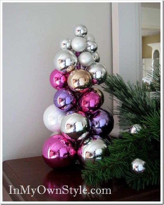 Knitting Needle Christmas Ornament Tree