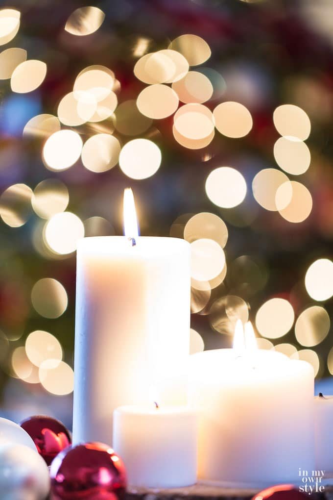 Christmas decorating ideas using candles