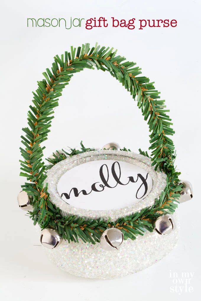Mason Jar Crafts: Christmas Gift Bag