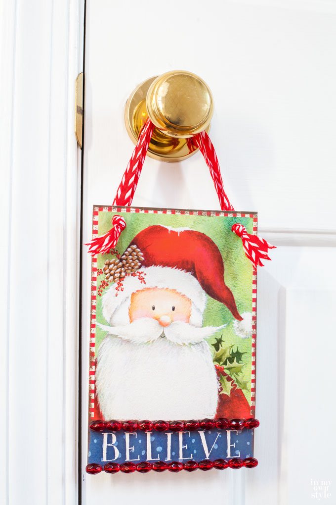 Decorative Christmas Doorknob Hanger