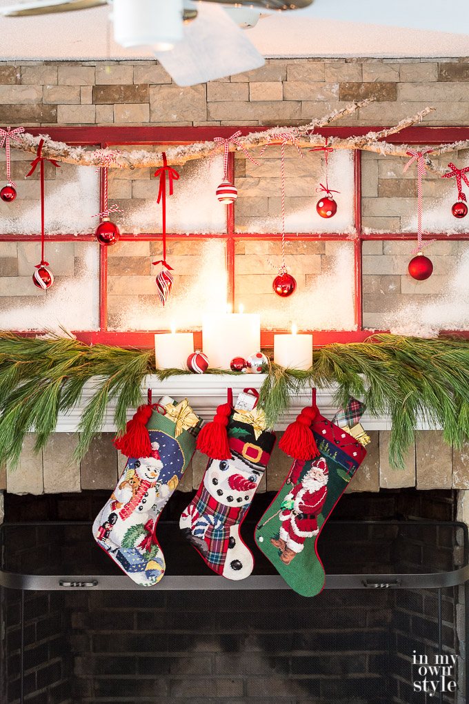 Christmas decorating ideas for fireplace mantels