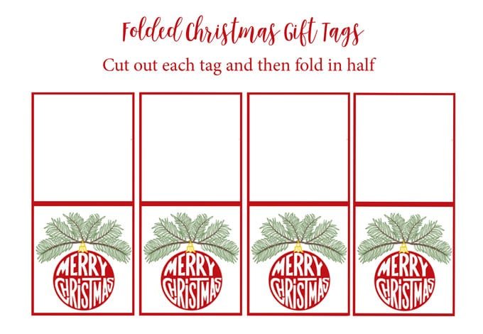 Christmas free printable gift tags