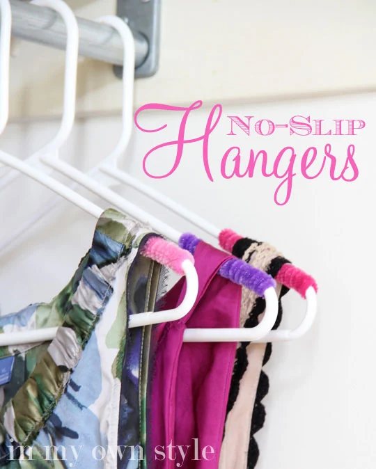 Clothes Closet Organizing: No Slip Hangers