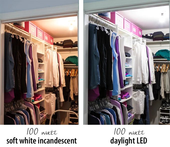 Clothes Closet LED Lighting Comparison