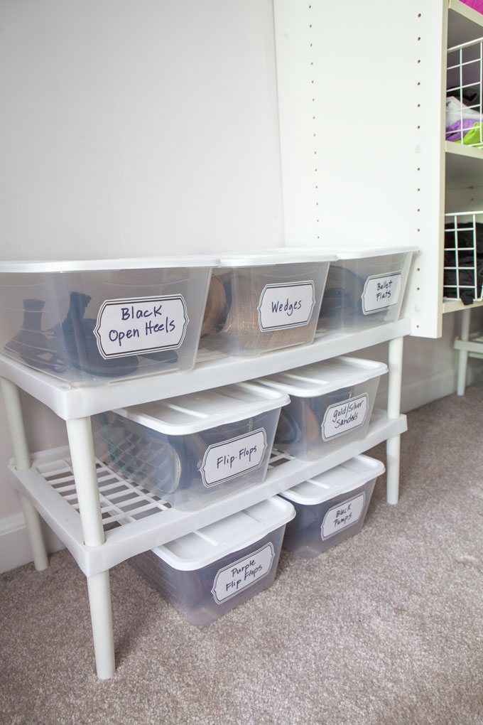 Closet makeover on a budget