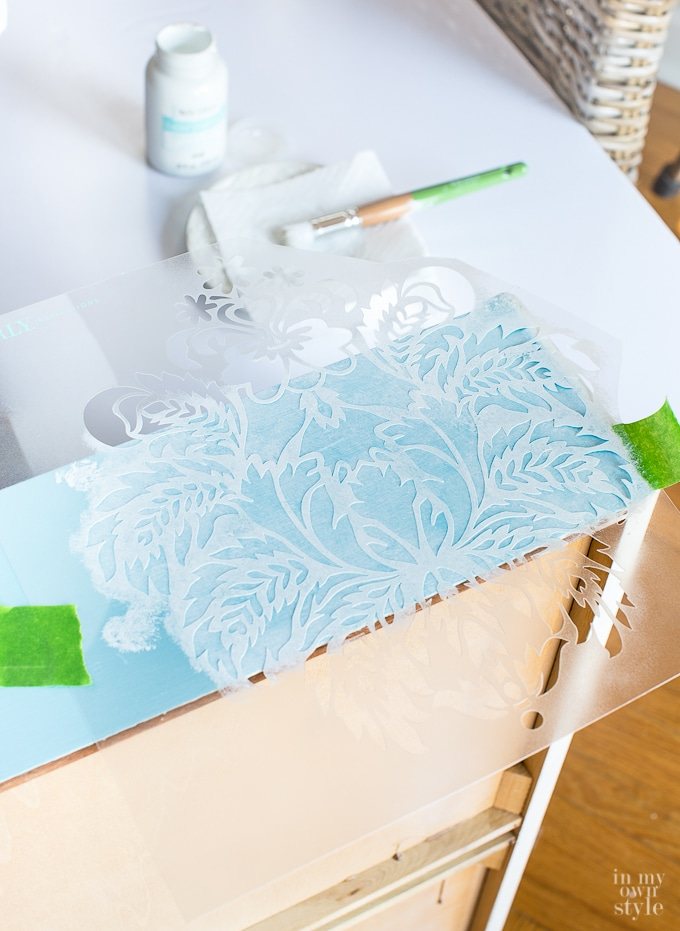 How to stencil a drawer