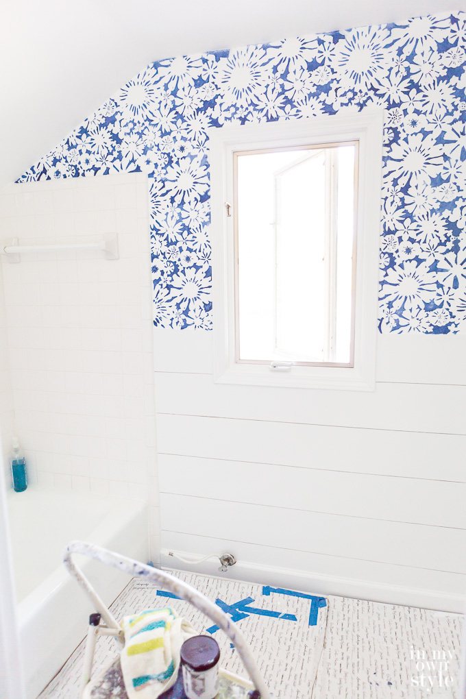 Wall stenciling tutorial
