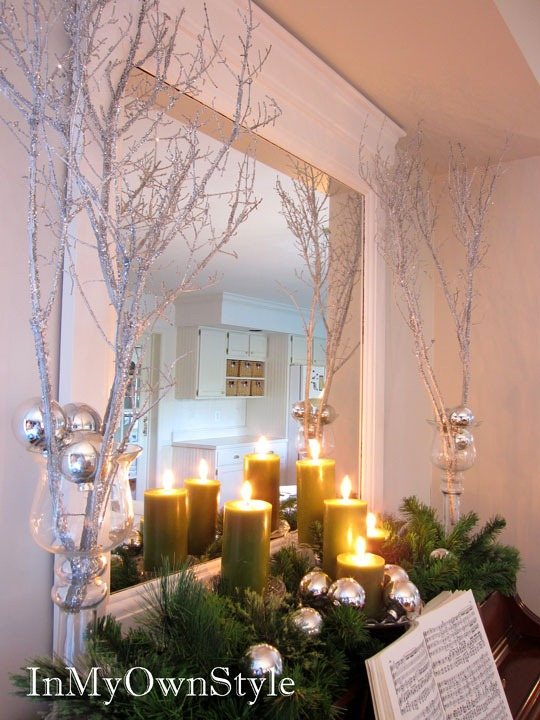 Decorating-ideas for the top of a piano or mantel