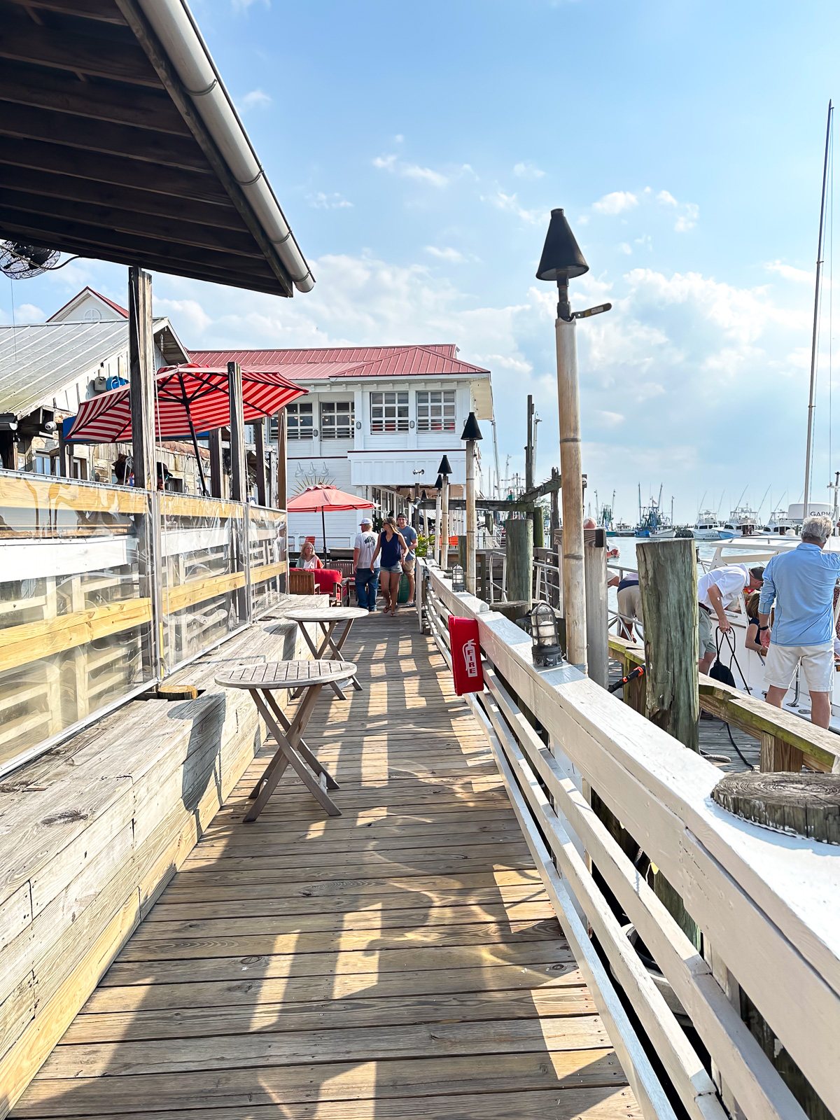 Shem's creek restaurant row in Mount Pleasant Sc