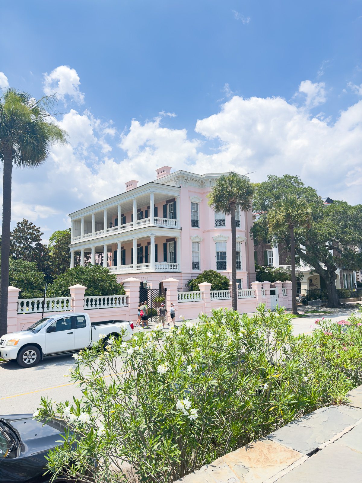 Pink mansion on E. Battery Street in Charleston SC
