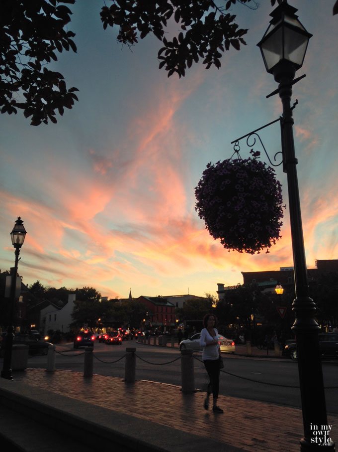 We toured and shopped all day...went to dinner and enjoyed... ...one beautiful evening.