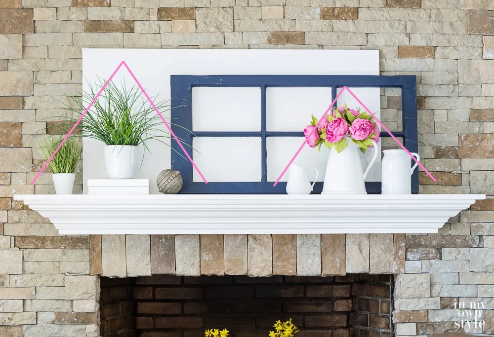 One of many ways to decorate a mantel for any season.