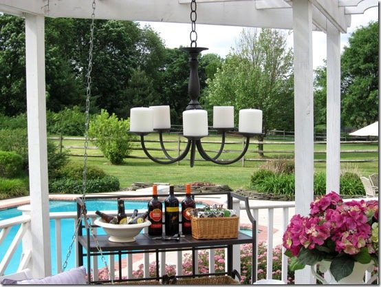Pottery-Barn-Knock-Off- Outside Chandelier