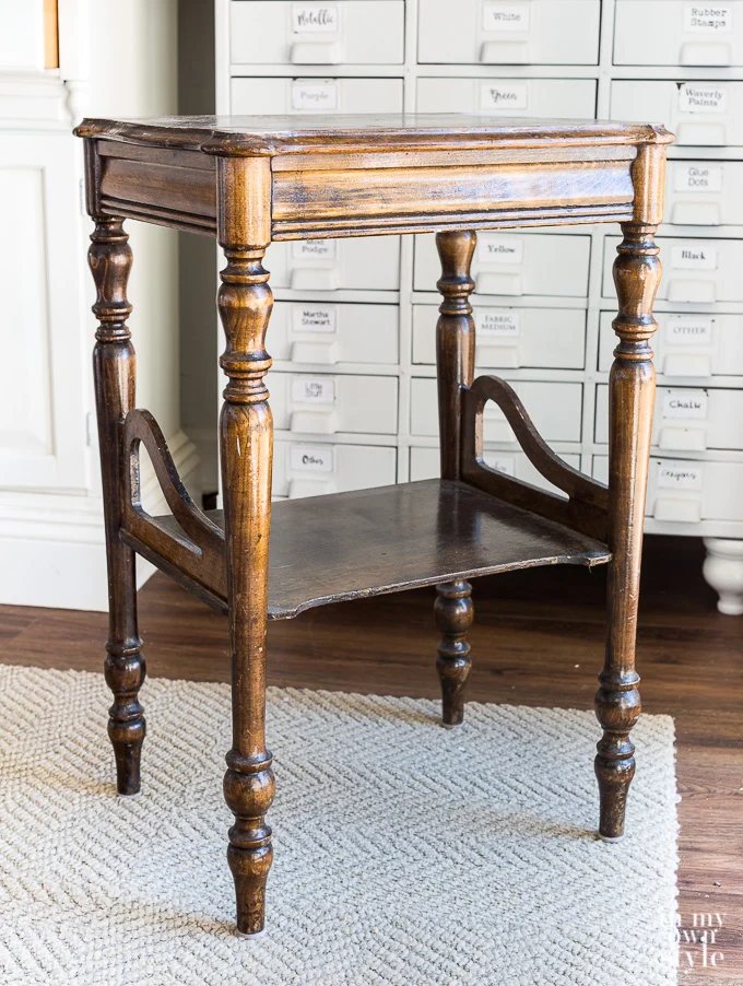 Magnolia Home Chalk Painted Bedside Table