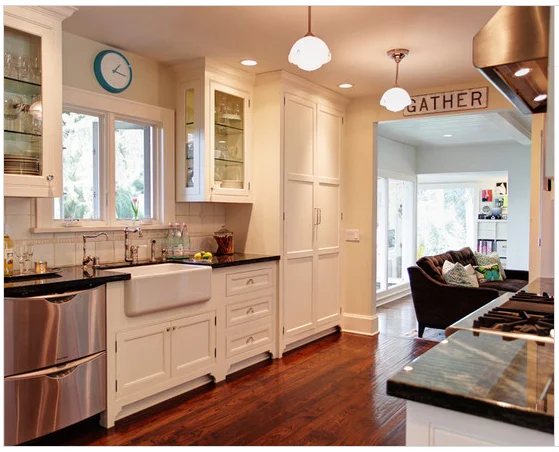 Kitchen cabinets with feet from Houzz