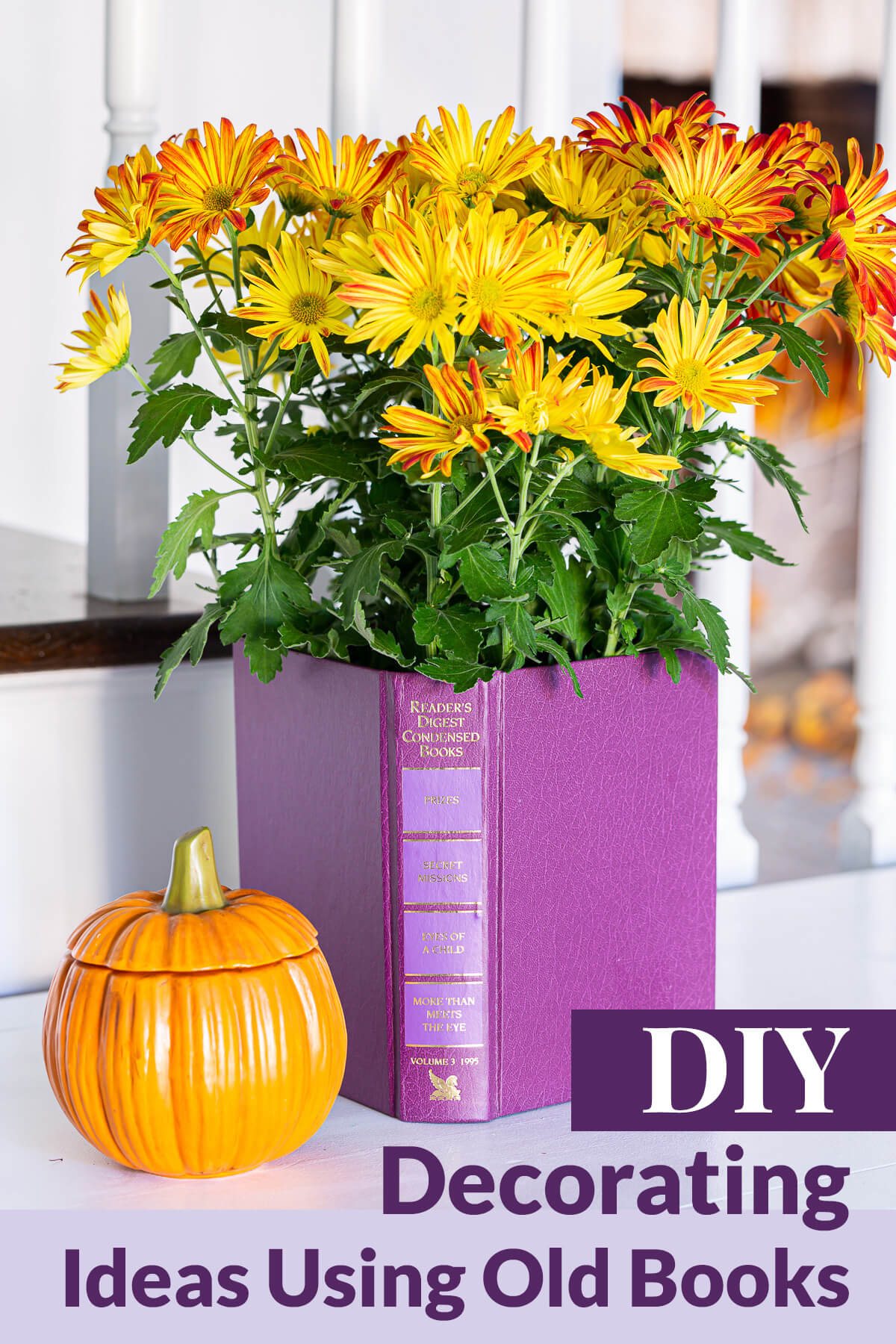 DIY Decorating Ideas Using Old Books