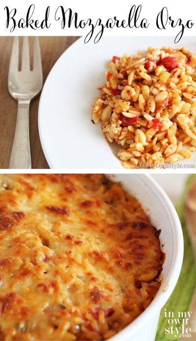 Baked-Mozzarella-Orzo Recipe