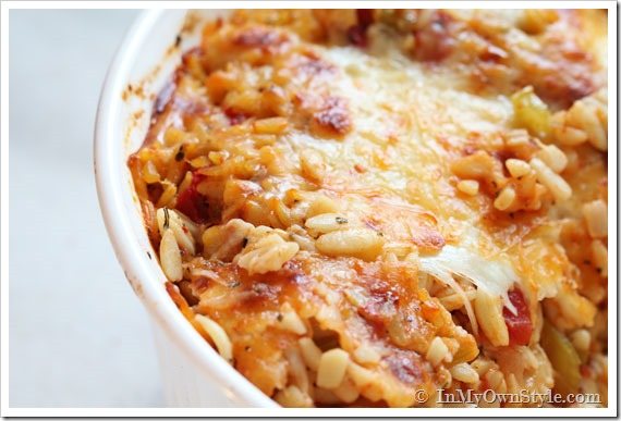 Oven-Baked-Mozzarella-Orzo