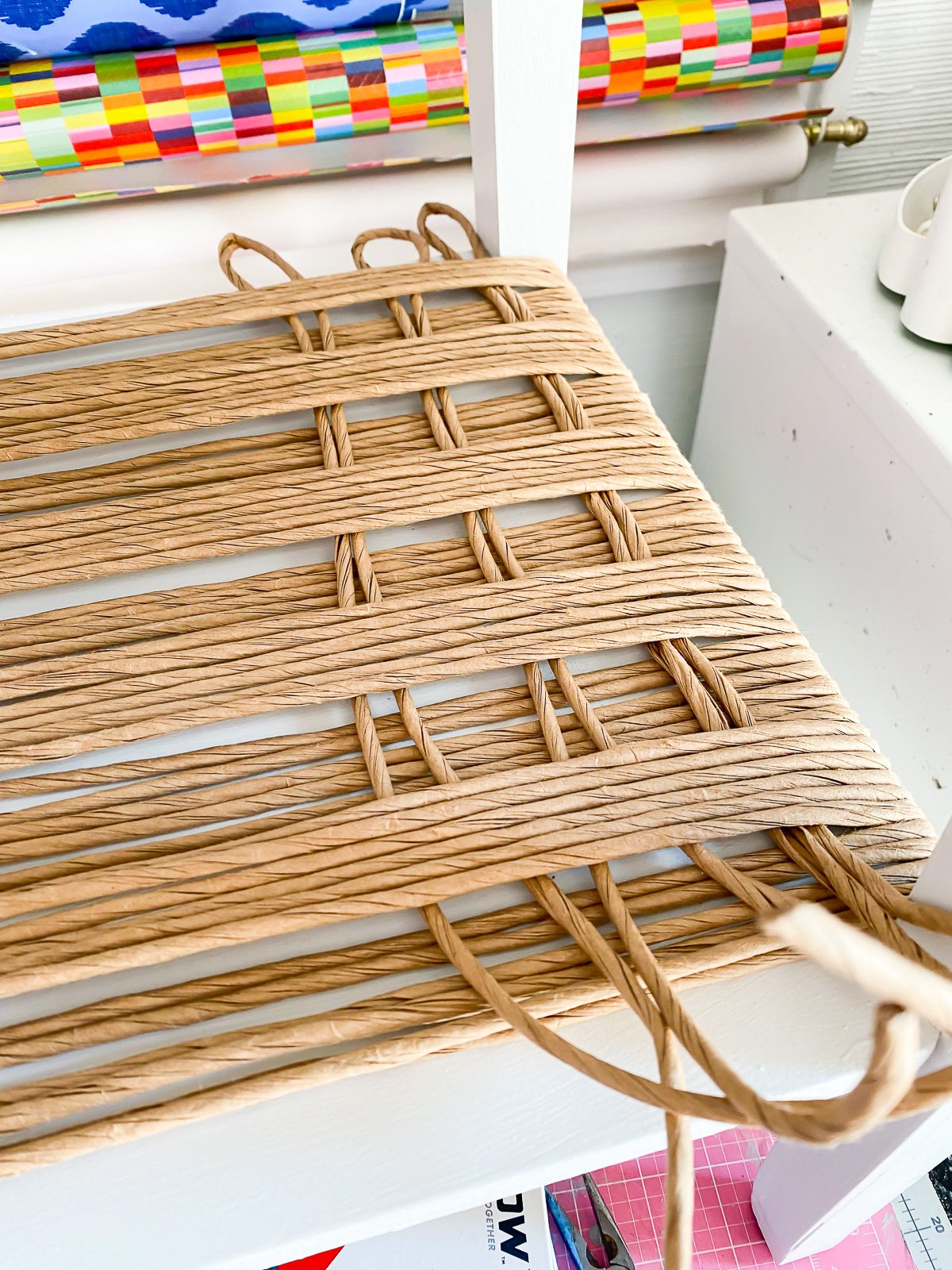 different weaves designs to try on end table.