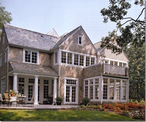 Cohen-and-Hacker-Architects house exterior that is neutral in color and classic in design