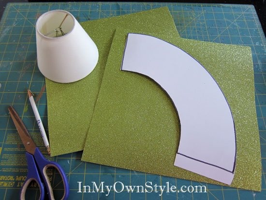 How to make a paper chandelier shade cover