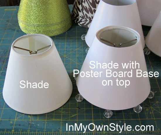 How to make shades for a chandelier